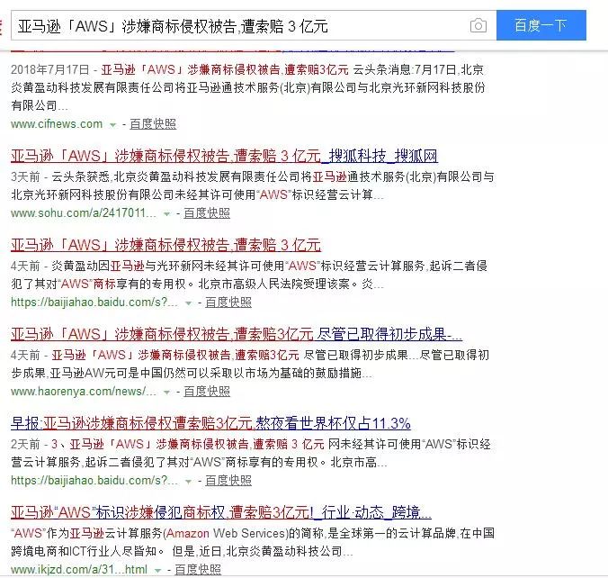 遭索賠 3 億元？亞馬遜「AWS」涉嫌商標(biāo)侵權(quán)被告