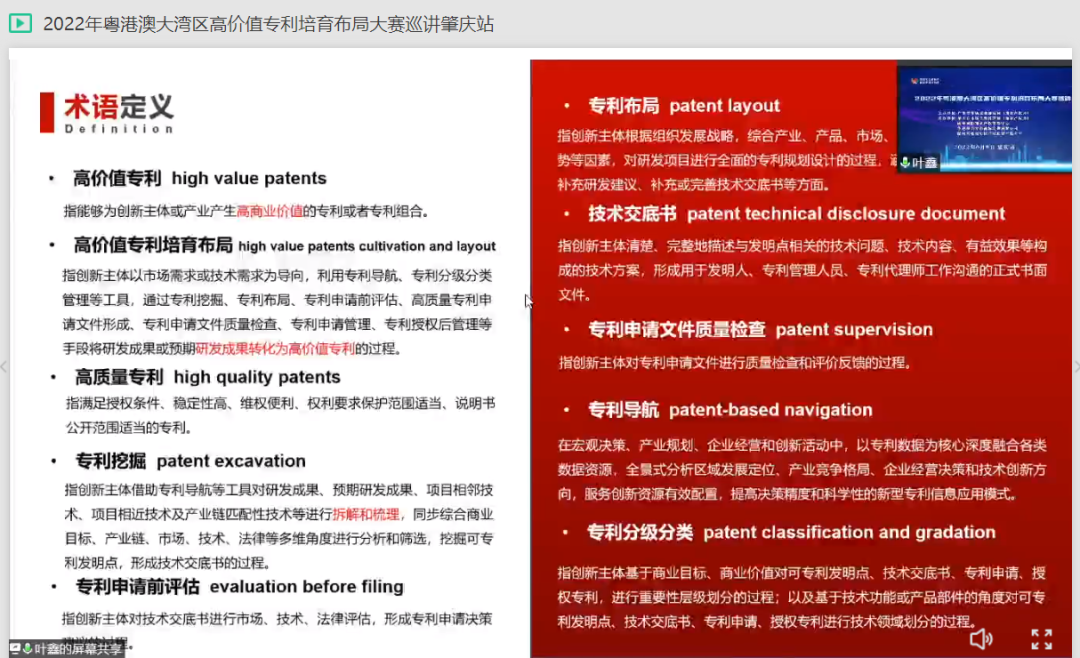 2022年粵港澳大灣區(qū)高價值專利培育布局大賽肇慶站圓滿舉辦！